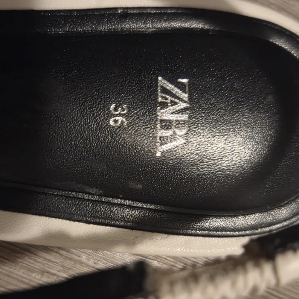 Zara Cream Flats with Silver Accents
